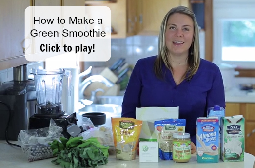 How to Make a Green Smoothie www.SurfBerry.com