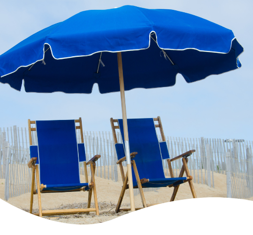 Beach umbrella chair store combo